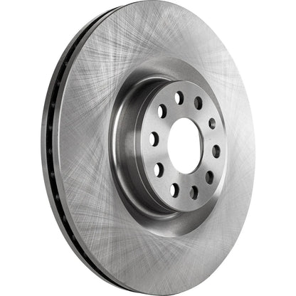 Solid Disc Brake Rotor for Volkswagen Passat (2006-2009) Front Left/Right