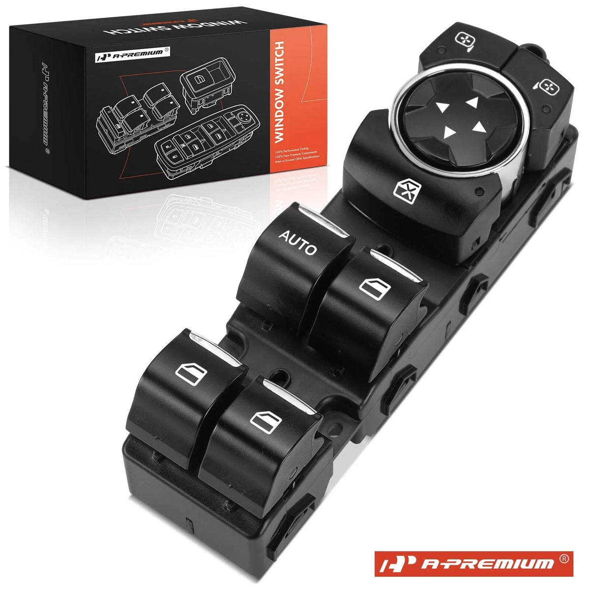 Front Left Power Window Switch for Ford Escort (2014–2017)