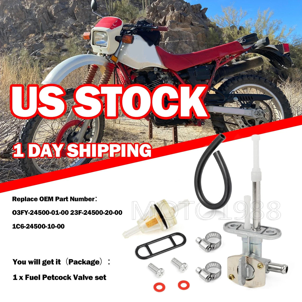 Fuel Valve Petcock Kit 8mm for Yamaha TTR230 2005-2021 #23F-24500-20-00