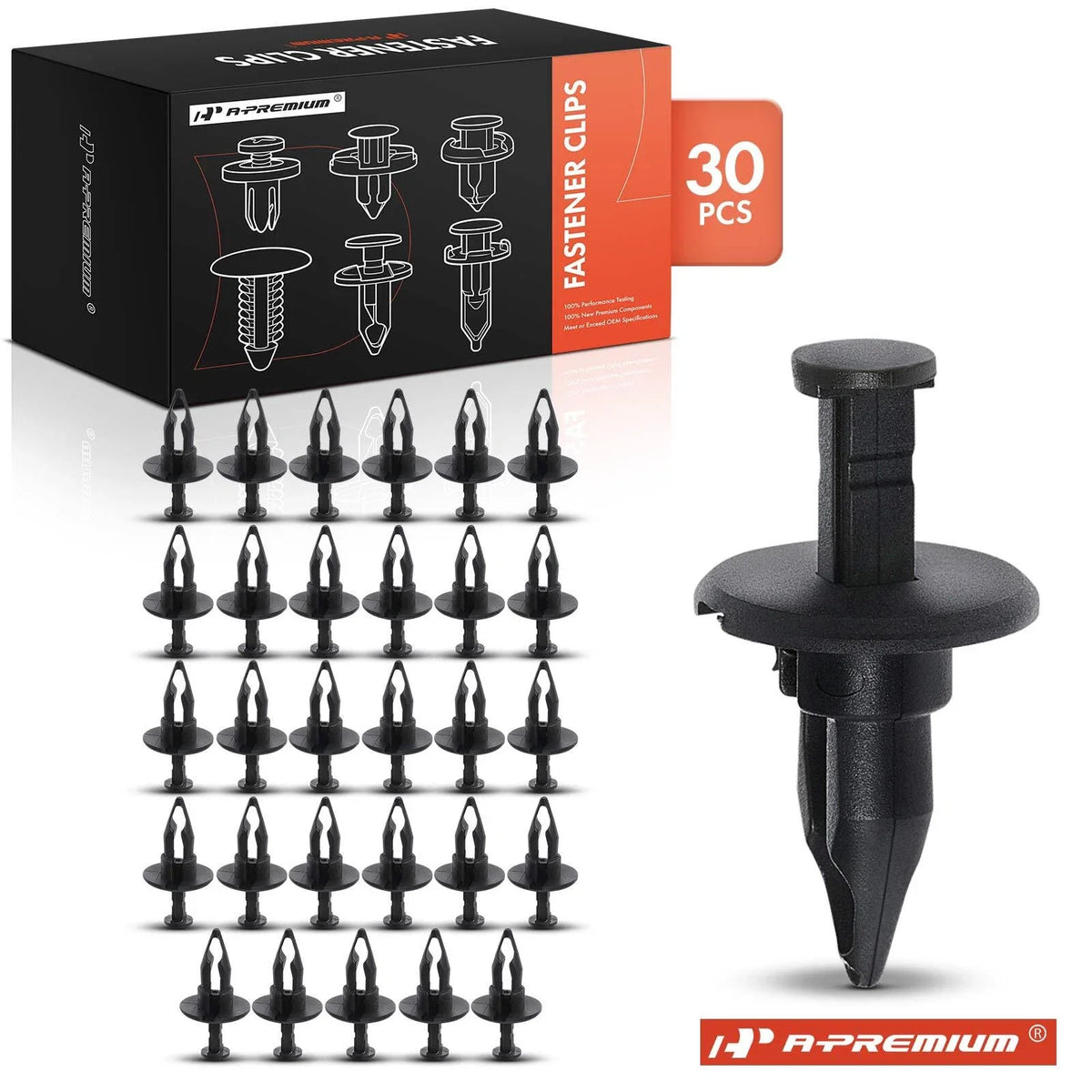 Set of 30 Bumper Fascia Retainer Clips for GMC