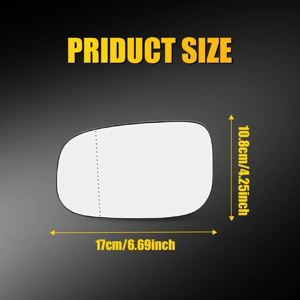 Heated Side Mirror Glass 2X for Volvo C30 C70 S40 S60 V50 V70 2007-2013