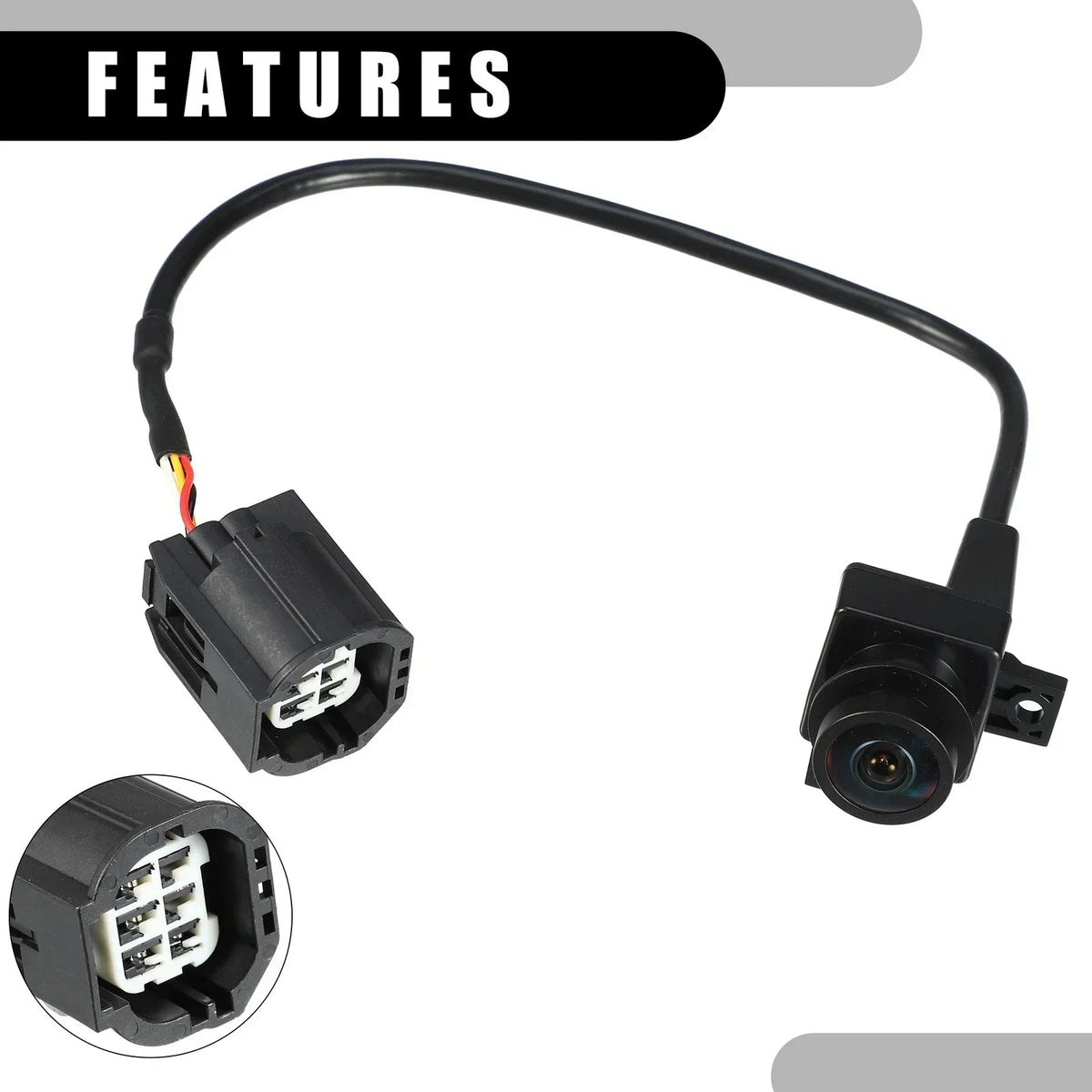 Plastic Black Rear View Camera for Ram 1500 2500 3500 (2010)