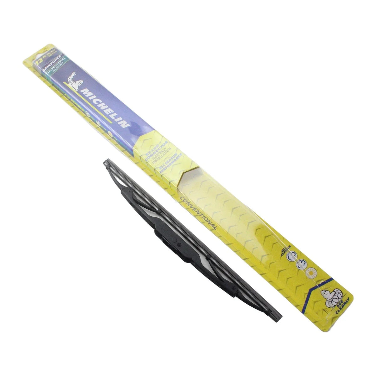 Set of 2 Michelin RainForce Wiper Blades for Universal Fit (12")