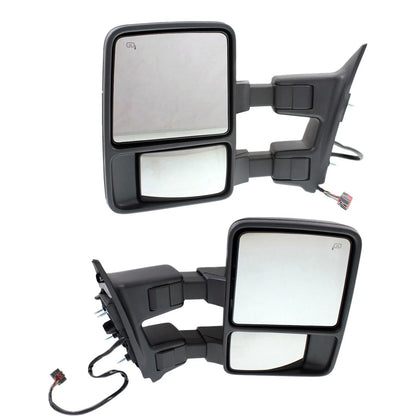 Tow Mirror Set for Ford F250 Super Duty (2008–2010) Left & Right Power Heat Memory