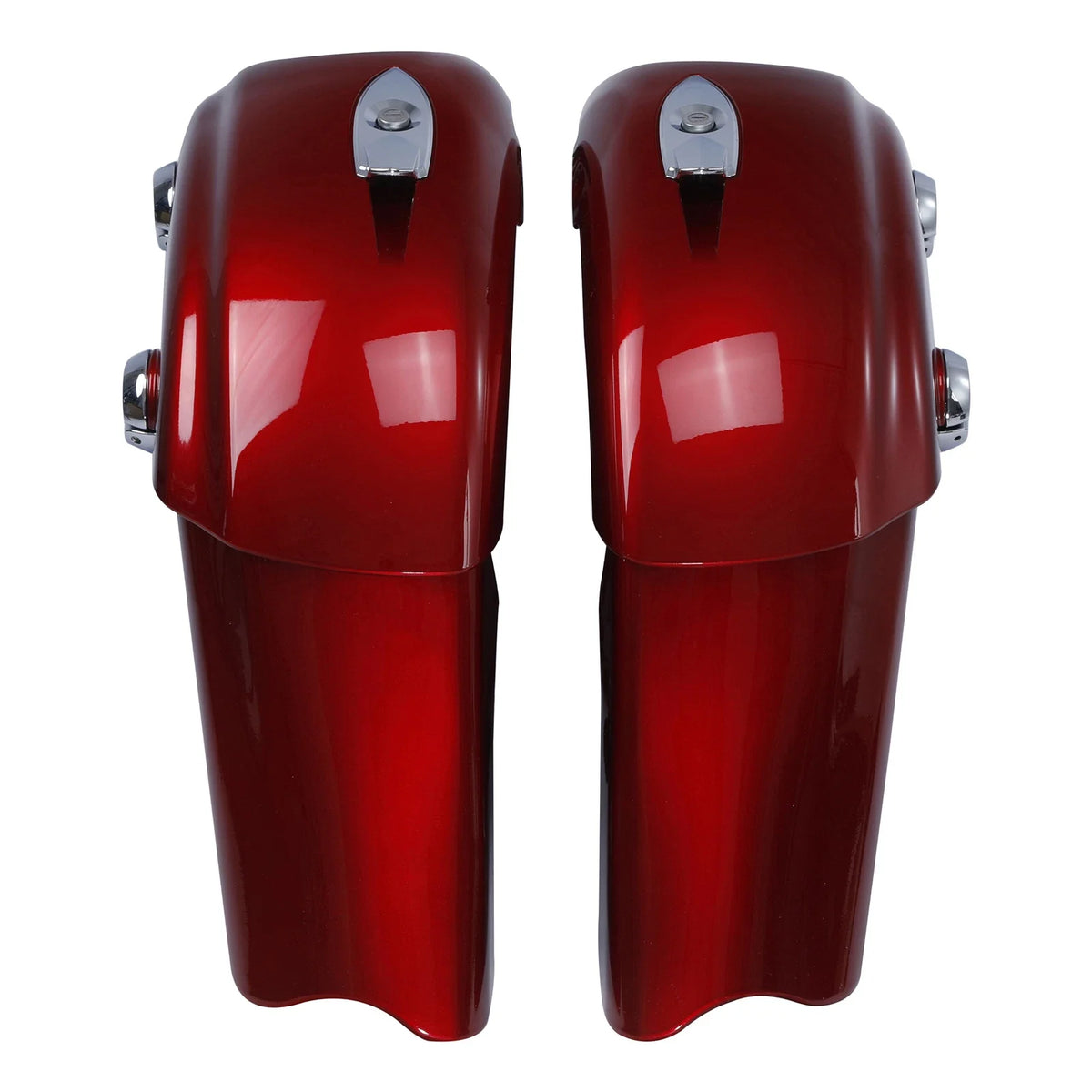 Hard Saddlebags with Electronic Latch in Red for Indian Chieftain 2014-2018