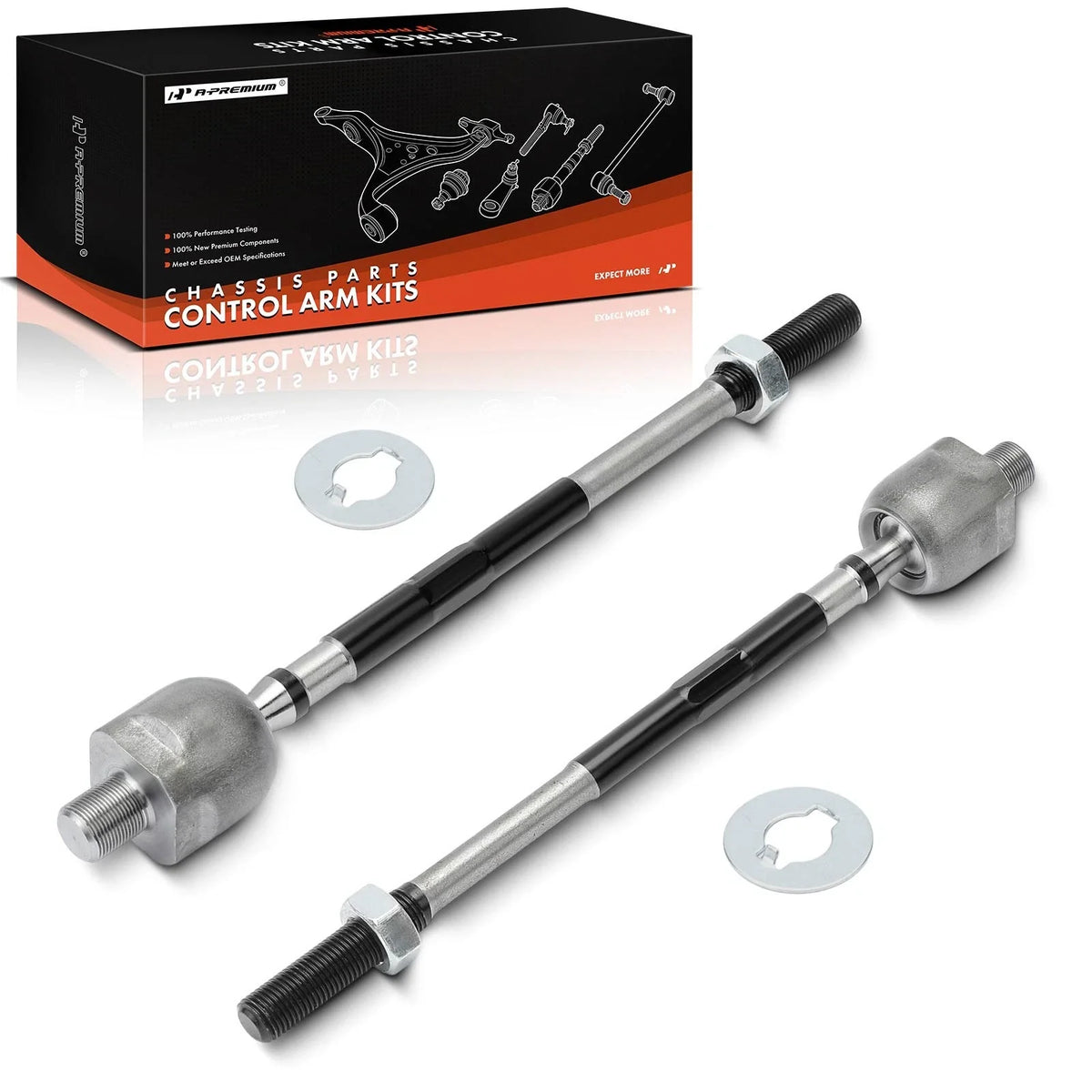 2X Inner Tie Rod End for Nissan 240SX (1995–1998)