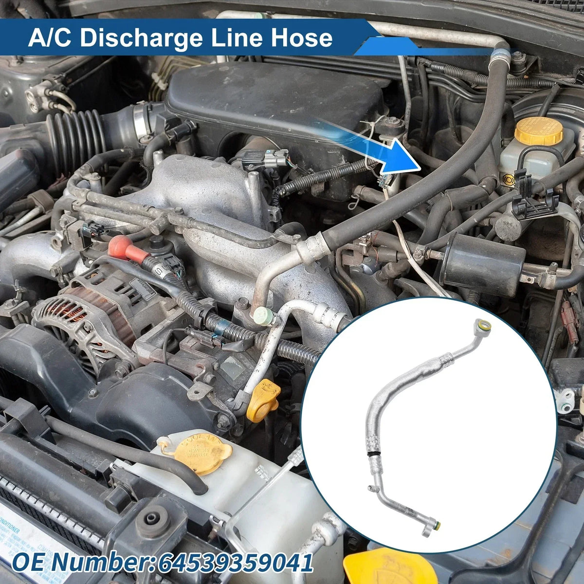 A/C Refrigerant Liquid Hose for BMW 528i Model