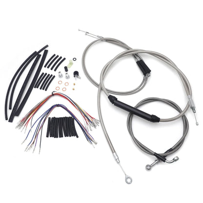 Extended Cable/Line Kits for Harley Dyna 12" Handlebar 1996–2006