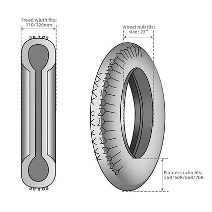 23-Inch Black Wrap Front Fender for Harley Touring Models (2014–2023)