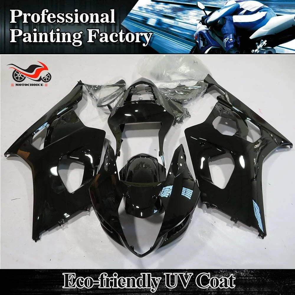 Glossy Black Fairing Kit for Suzuki GSXR1000 (2003–2004)
