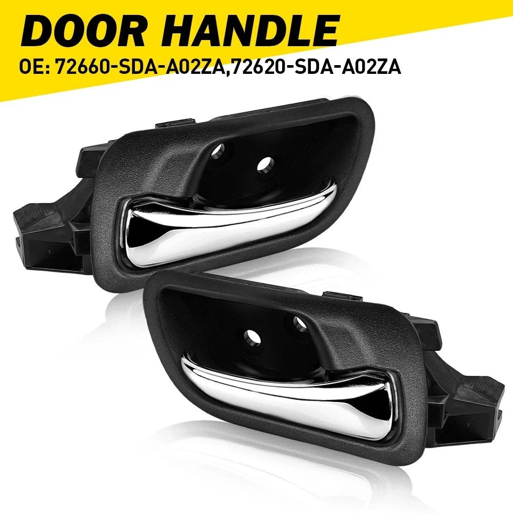 2X Inside Interior Door Handle Rear LH RH for Honda Accord Sedan (2003–2007)