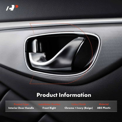 Front Right Interior Door Handle for 2005–2010 Honda Odyssey