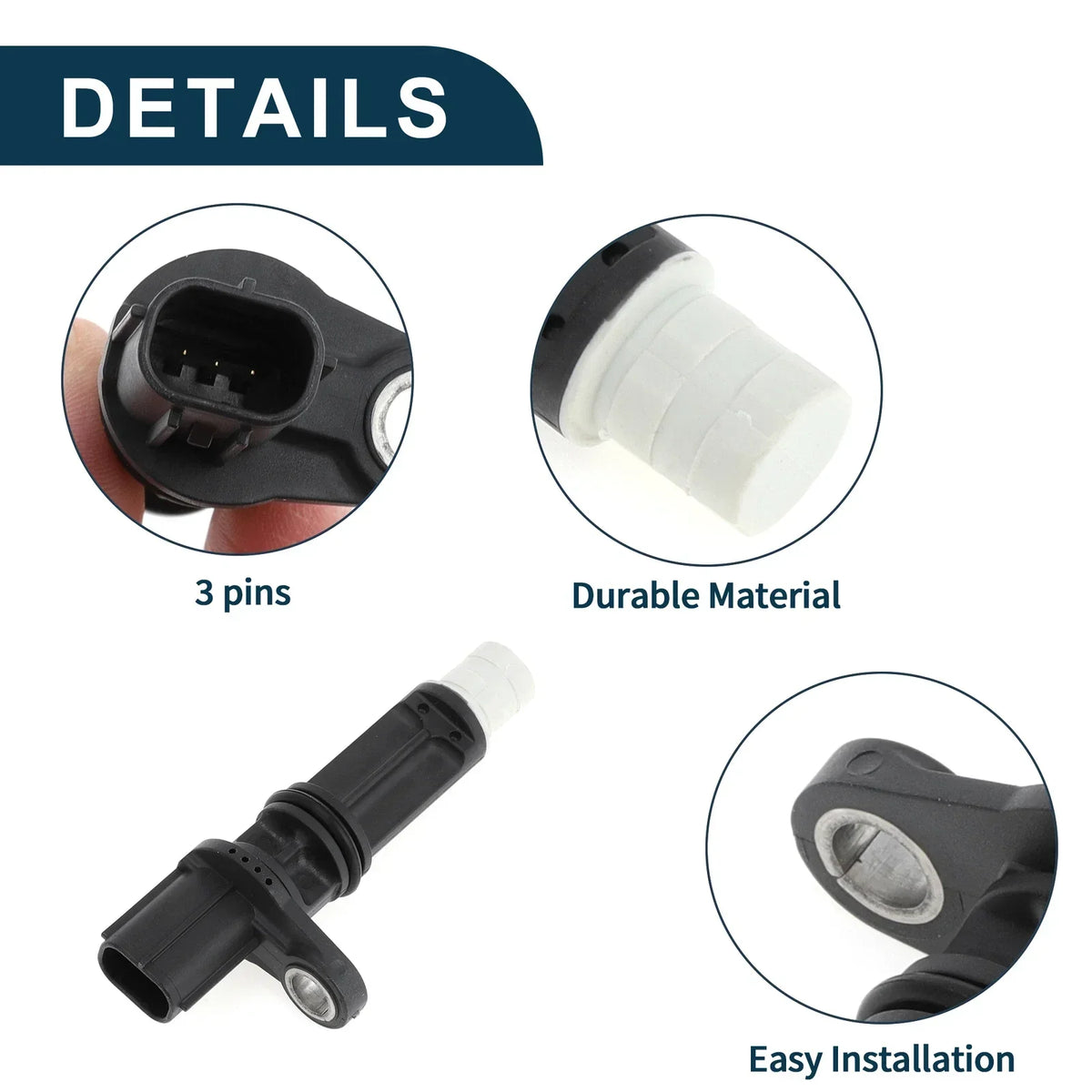 Crankshaft Position Sensor - 1 x Black for Lexus LS500 (2018-2020)