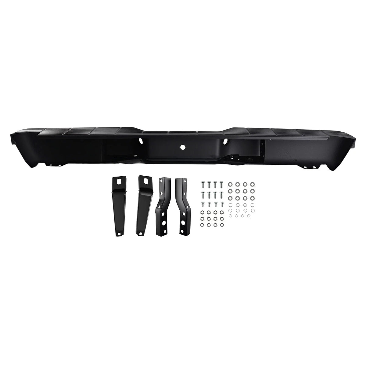 Rear Bumper Assembly - Black Steel Bolt-On for Ford Ranger 1993-2011
