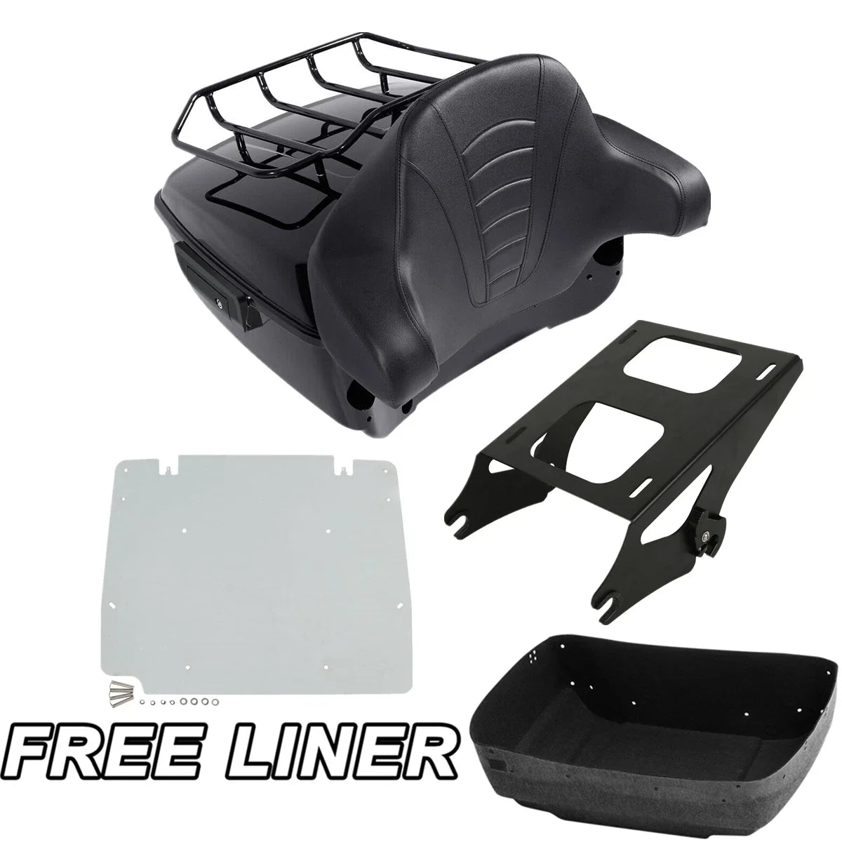 Trunk Backrest Pad Mount Plate for Harley Touring (2014-2025 Road Glide)