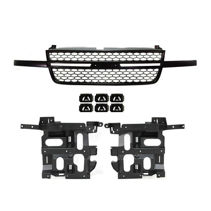 Grille Assembly Kit Black for Chevrolet Silverado 1500 Classic (2007)