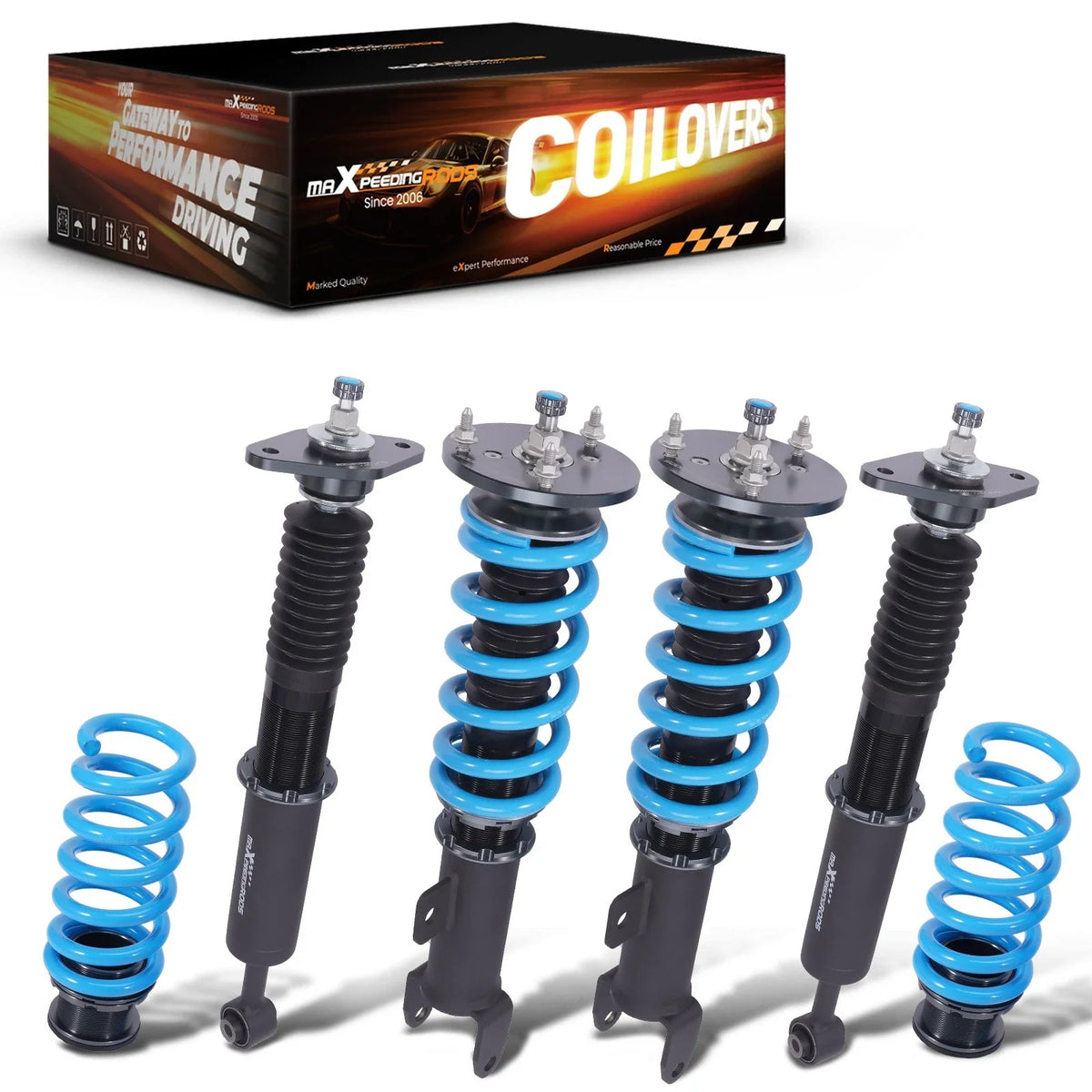 2X Damper Coilover Shock with Spring for Charger Challenger 2011-2021