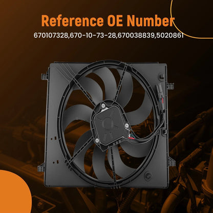 Electric Cooling Fan for Maserati Levante S Ghibli S Q4 (2017–2023) 670107328