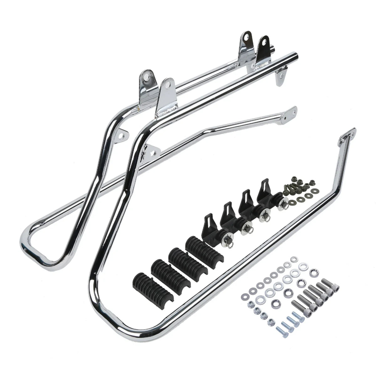 Saddlebag Bracket Conversion Kit for Harley Davidson Softail w/ Hardware