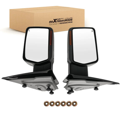 Power Chrome Heated Towing Side View Mirror with LED for F150 2004-2014