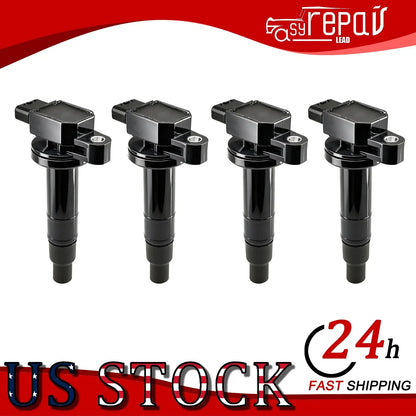 4X Ignition Coil & Iridium Spark Plug Kit for Toyota Echo (2000–2019) UF316