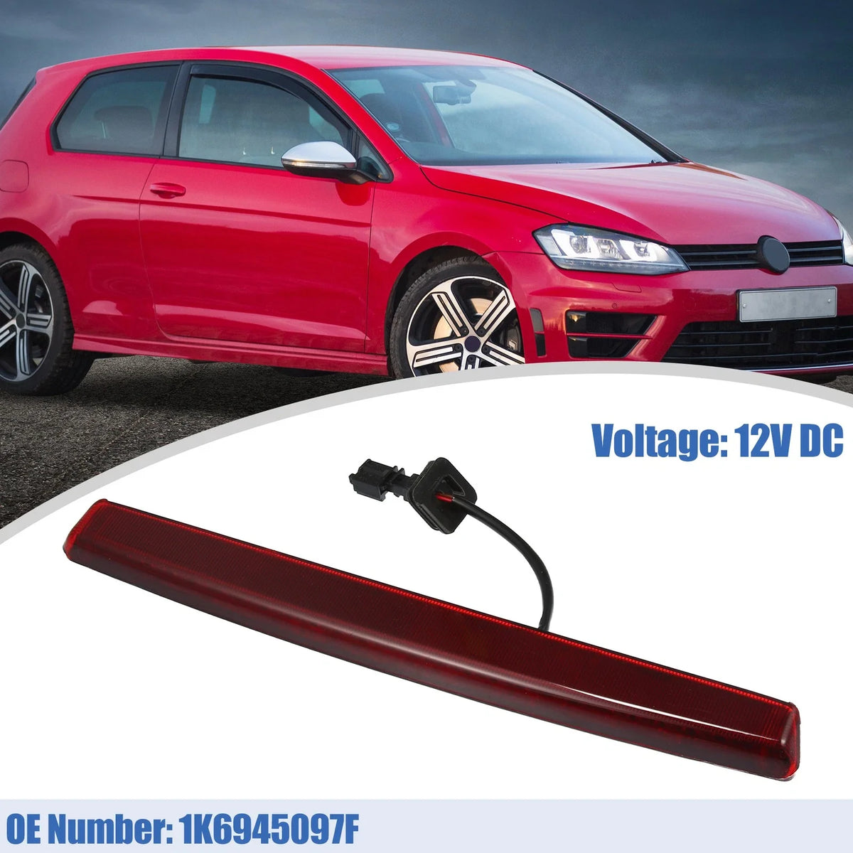 High Level Third Rear Brake Stop Light 1K6945097F for Volkswagen GTI (2006–2014)
