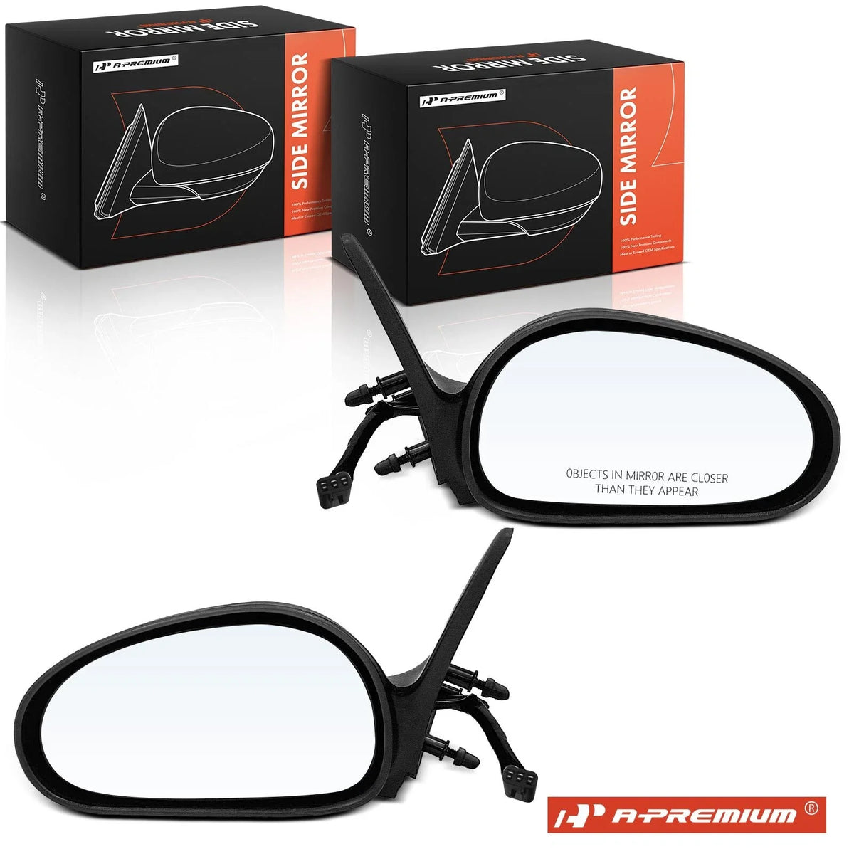 Pair Power Side Mirrors for Ford Mustang (1996–1998)