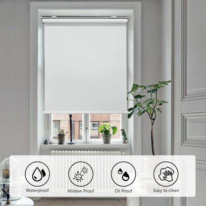 Cordless Roller Shades 52"x72" for Windows - Waterproof Insulated