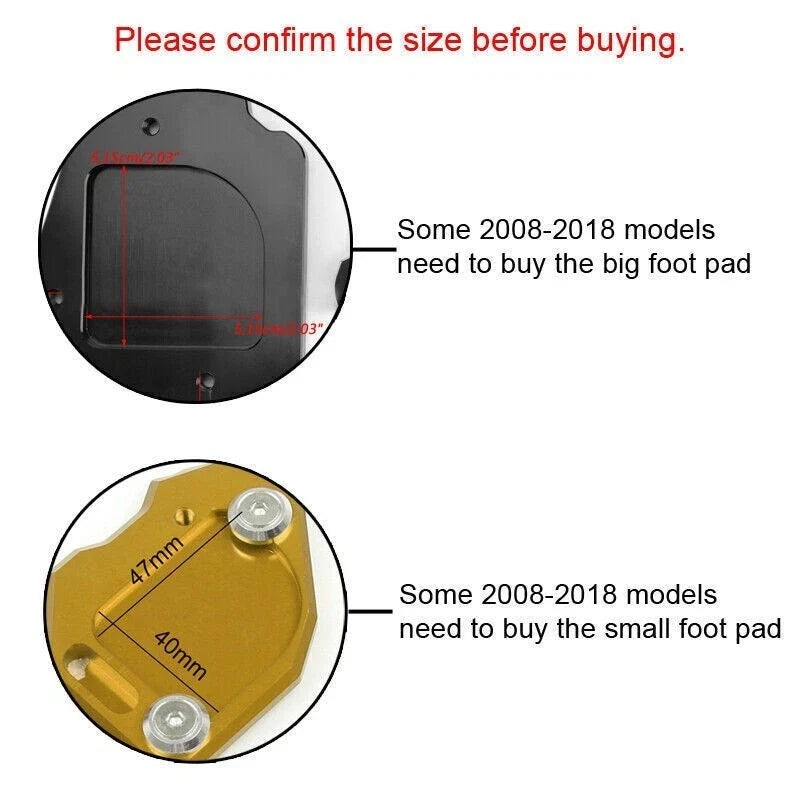 Kickstand Extension Pad for BMW F800GS 2008-2016 Model