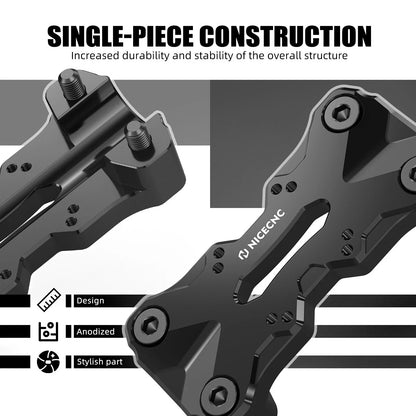 Top Clamp Plate with AMPS Pattern for Yamaha Tenere 700 (2019-2023)
