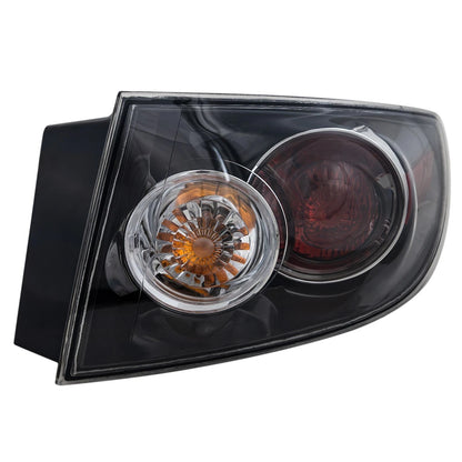 Halogen Tail Light Passenger Side Outer for Mazda 3 Sedan (2007–2009)