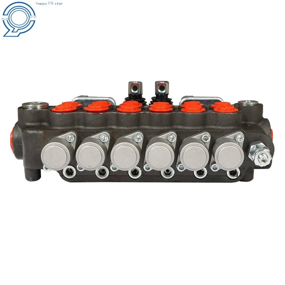 Directional Control Valve 6 Spool Hydraulic with Dual Joysticks
