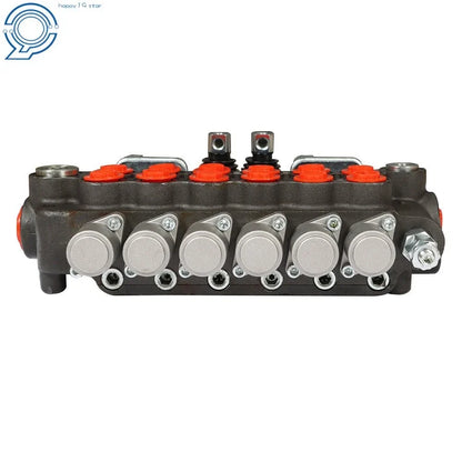 Directional Control Valve 6 Spool Hydraulic with Dual Joysticks