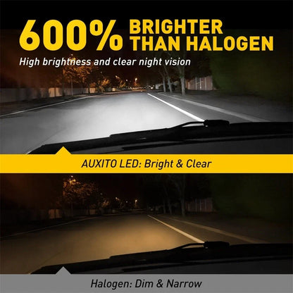 Auxito 9012 HIR2 LED Headlights Conversion Kit for Hi/Low Beam (200W)