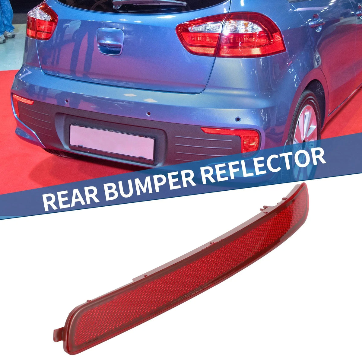 Rear Left Bumper Reflector No. 924051W000 for Kia Rio (2012–2017)