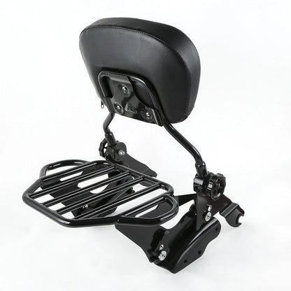 Sissy Bar Luggage Rack & Docking for Harley Models 2009-2013