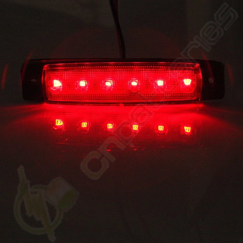 Bus Van Trailer 5 Pair LED Clearance Lights (6 LED, 2 Wire)
