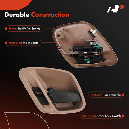 Driver Side Door Handle - Brown for Jeep Grand Cherokee 1999–2004