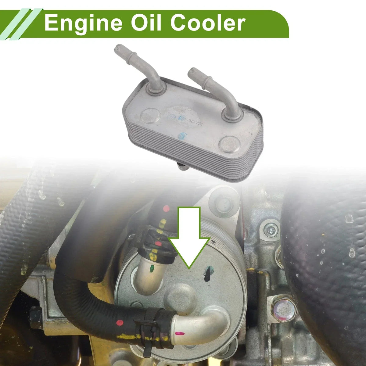 Engine Oil Cooler with Transmission Cooler for BMW 540i