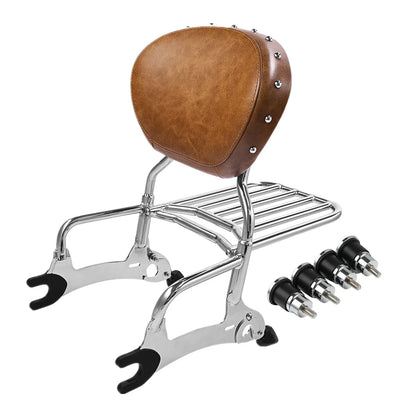 Sissy Bar Rack with Backrest Spools 12" for Indian Chieftain 2016-2022