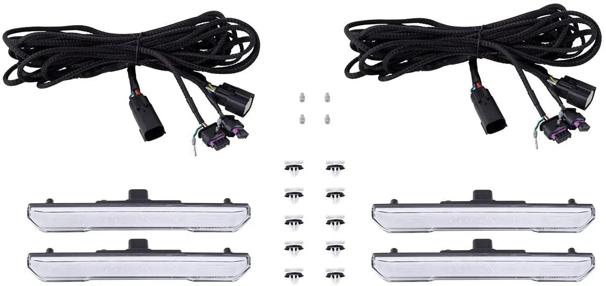 Sequential Clear LED Sidemarkers for GMC Sierra HD (2020–2023)