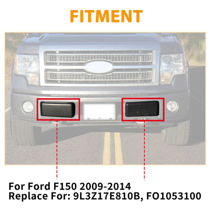 Bumper Guard Inserts Pads (Front) for Ford F150 2009-2014 - Set of 2