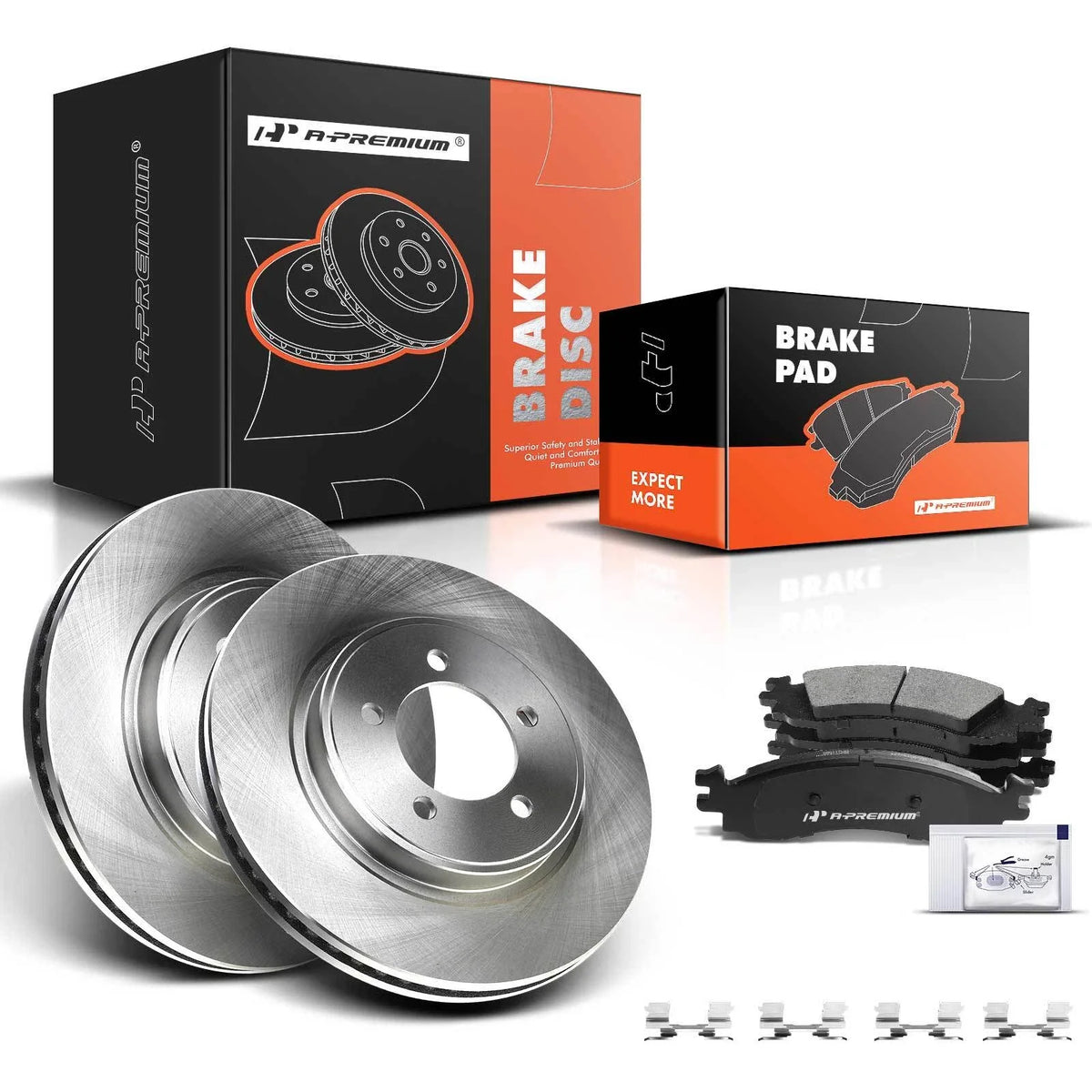 Front Disc Brake Rotors & Ceramic Pads for Ford Explorer (2006–2010)