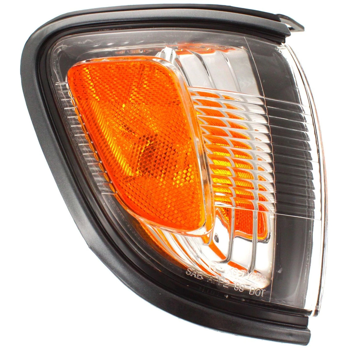 Set of 2 Corner Lights for Toyota Tacoma (2001–2004) w/ Bulbs, Gray Trim
