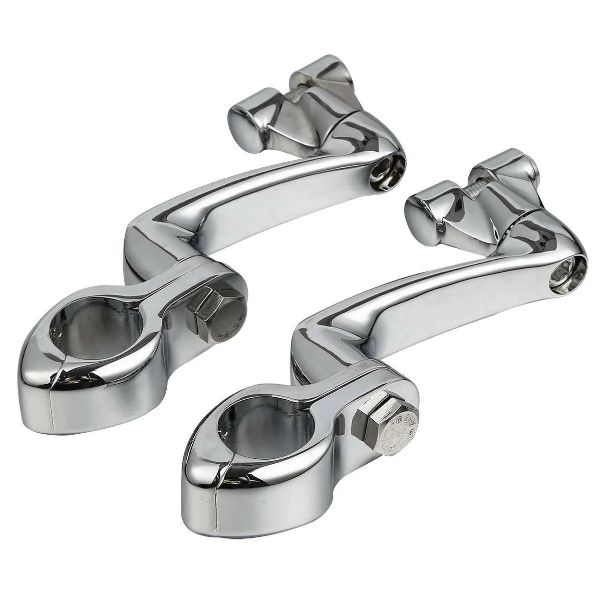 1 1/4" Adjustable Engine Guard Foot Peg Mount for Harley Touring