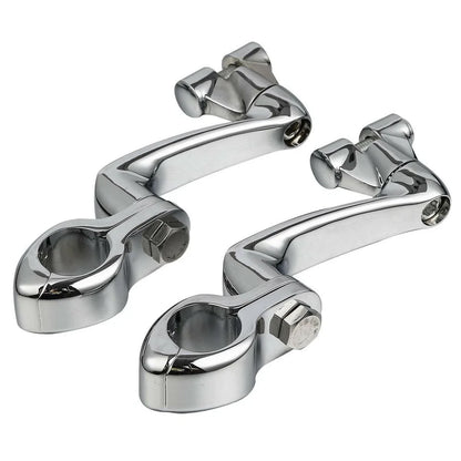 1 1/4" Adjustable Engine Guard Foot Peg Mount for Harley Touring