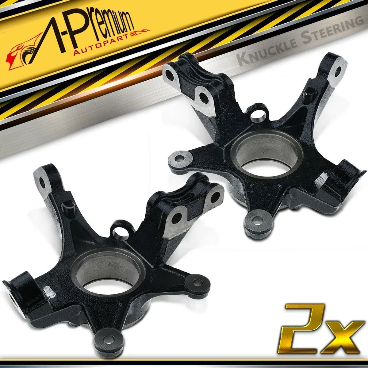 Pair Front Steering Knuckle for Honda Pilot (2005–2008)