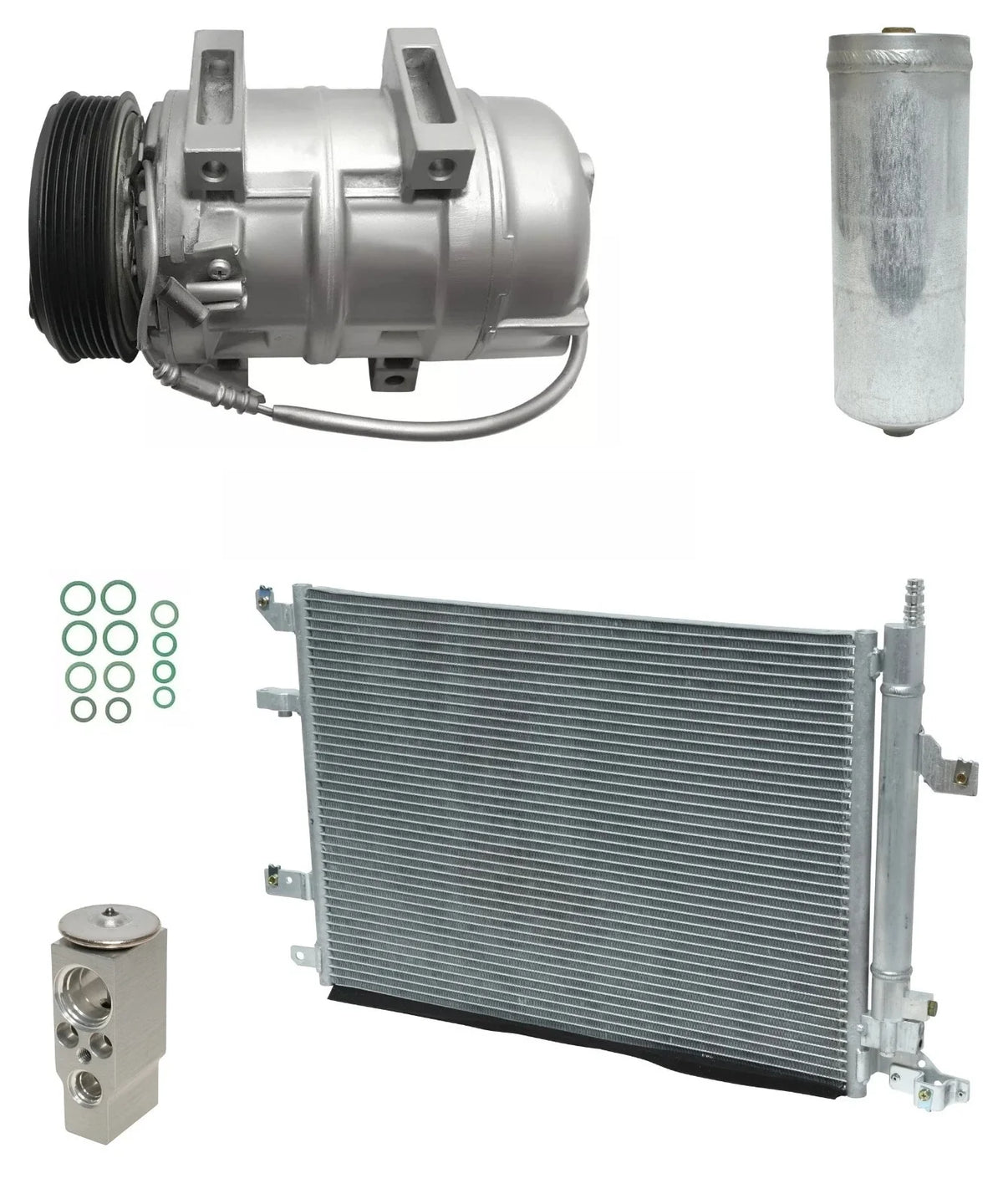 AC Compressor Kit With Condenser for Volvo S60 2.4L 2.5L (2005–2009)
