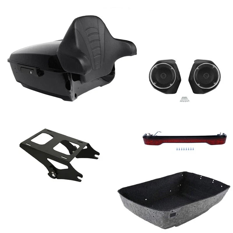 Trunk Speakers with Backrest for Harley Touring (2014-2026)
