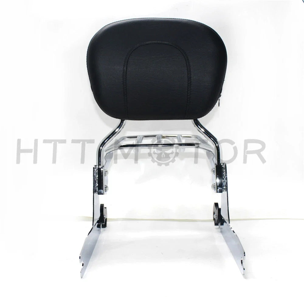 Detachable Sissybar Backrest & Luggage Rack for Harley FXSTS 2006-2017